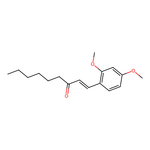 (1E)-1-(2,4-Dimethoxyphenyl)non-1-EN-3-one structure
