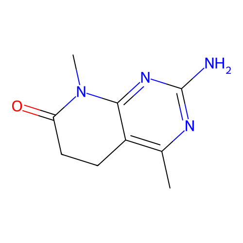 2-Amino-4,8-dimethyl-5,8-dihydropyrido[2,3-d]pyrimidin-7(6h)-one structure