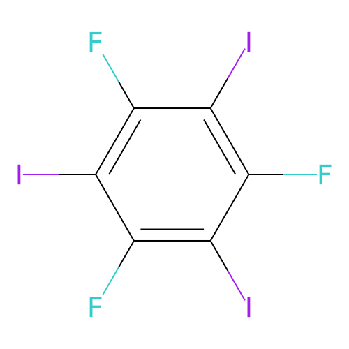 1,3,5-Trifluoro-2,4,6-triiodobenzene structure