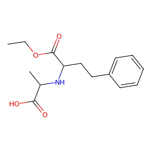 2-[(1-ethoxycarbonyl-3-phenyl-propyl)amino]propanoic Acid structure