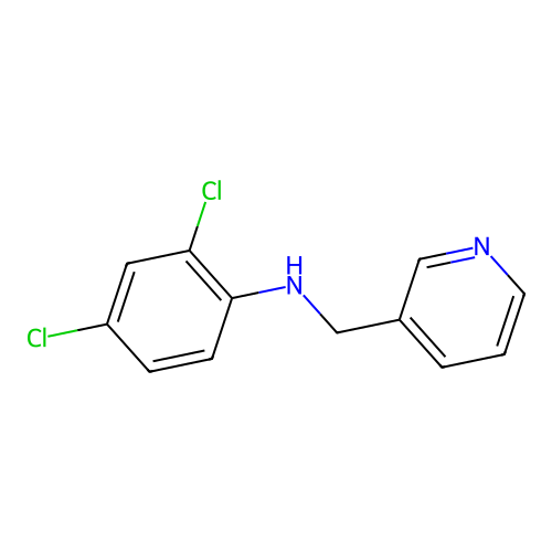 2,4-dichloro-N-[(pyridin-3-yl)methyl]aniline structure