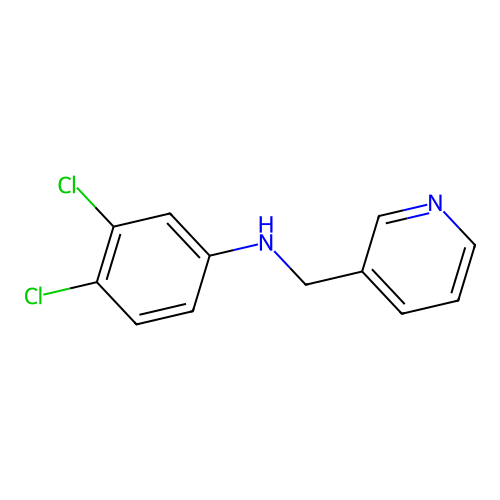 3,4-dichloro-N-(pyridin-3-ylmethyl)aniline structure