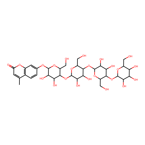 4-Methylumbelliferyl %7CA-D-Cellotetroside structure