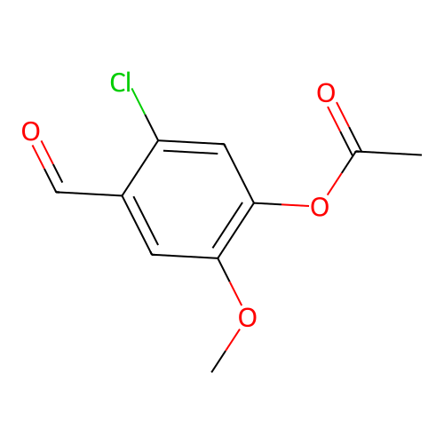 5-Chloro-4-formyl-2-methoxyphenyl acetate structure