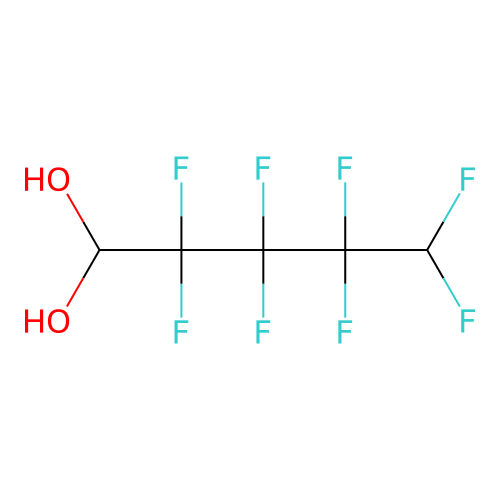 2,2,3,3,4,4,5,5-Octafluoropentane-1,1-diol structure
