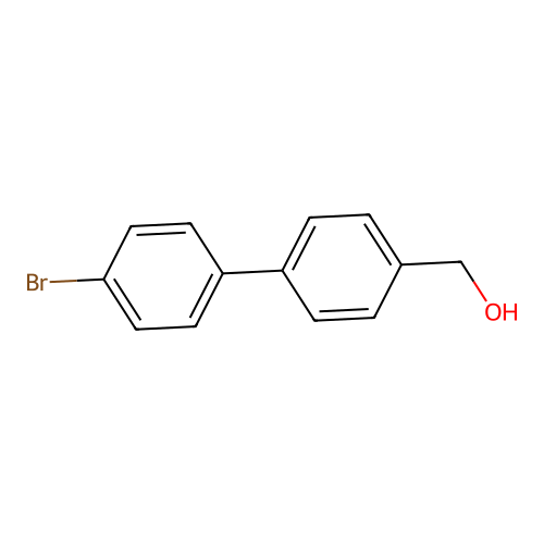 [4-(4-Bromophenyl)phenyl]methanol structure