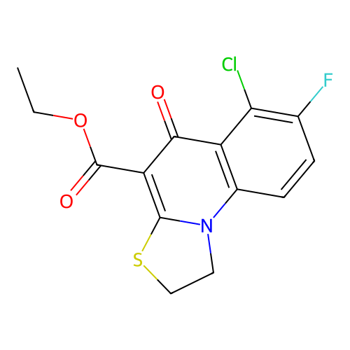 ethyl 6-chloro-7-fluoro-5-oxo-1,2-dihydro-5H-[1,3]thiazolo[3 structure