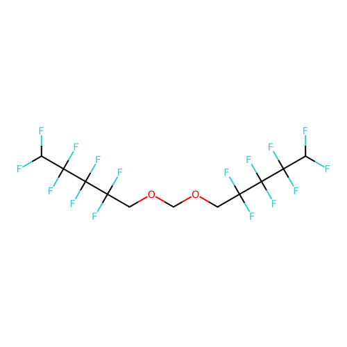 Bis(perfluoropentyloxy)methane structure