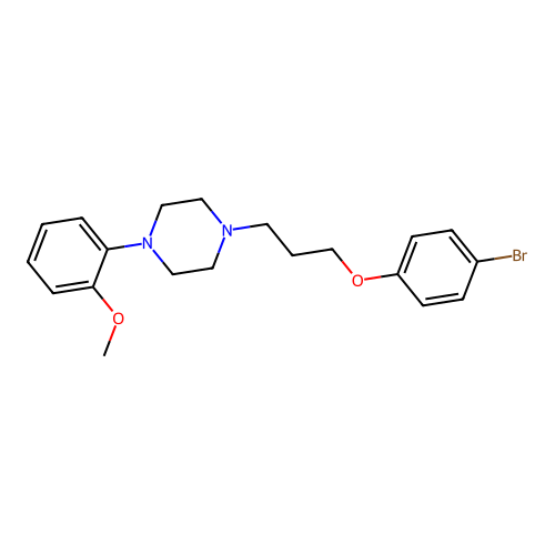 Piperazine, 1-(3-(4-bromophenoxy)propyl)-4-(2-methoxyphenyl)- structure