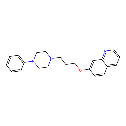 Quinoline, 7-(3-(4-phenyl-1-piperazinyl)propoxy)- structure