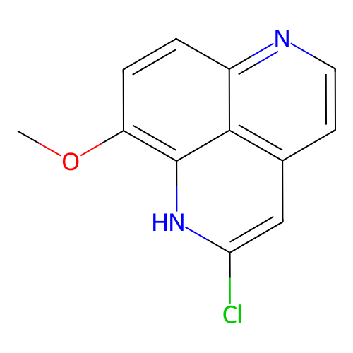2-Chloro-9-methoxy-1H-benzo(ij)-2,7-naphthyridine structure