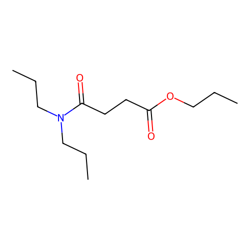 Propyl 4-(dipropylamino)-4-oxobutanoate structure