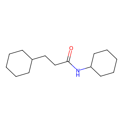 N,3-dicyclohexylpropanamide structure