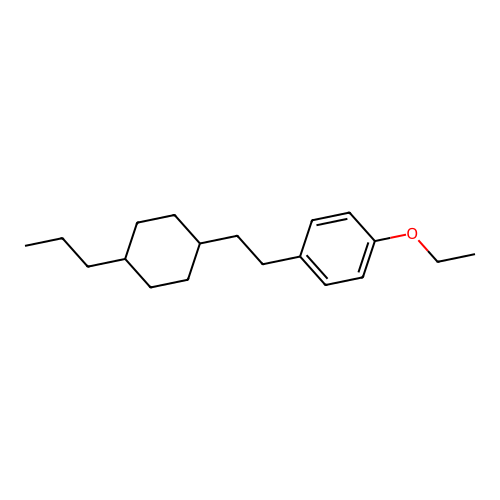 1-Ethoxy-4-[2-(4-propylcyclohexyl)ethyl]benzene structure