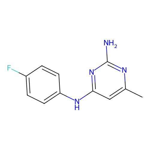 N~4~-(4-fluorophenyl)-6-methyl-2,4-pyrimidinediamine structure