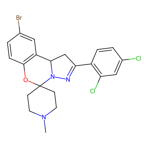 C21H20BrCl2N3O structure