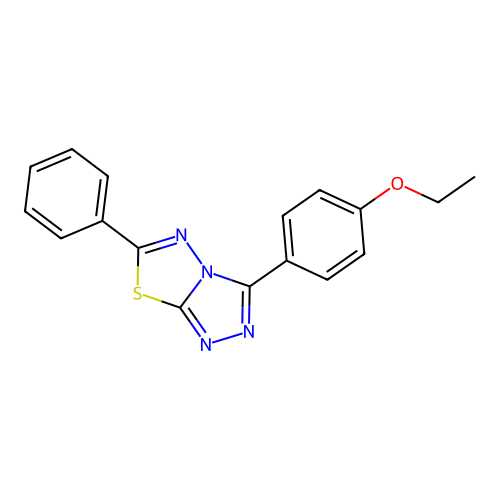 3-(4-Ethoxyphenyl)-6-phenyl-[1,2,4]triazolo[3,4-b][1,3,4]thiadiazole structure