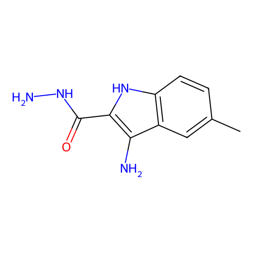 3-amino-5-methyl-1H-indole-2-carbohydrazide structure