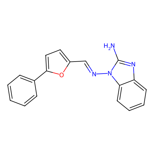 N~1~-[(E)-(5-phenylfuran-2-yl)methylidene]-1H-benzimidazole-1,2-diamine structure