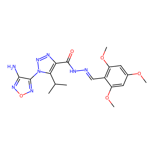 C18H22N8O5 structure