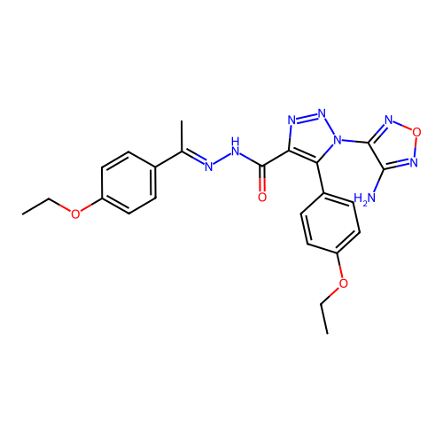 C23H24N8O4 structure