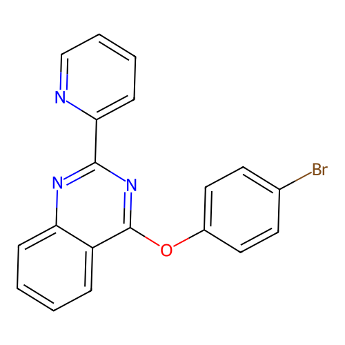4-(4-Bromophenoxy)-2-(pyridin-2-yl)quinazoline structure