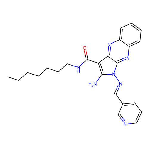 C24H27N7O structure