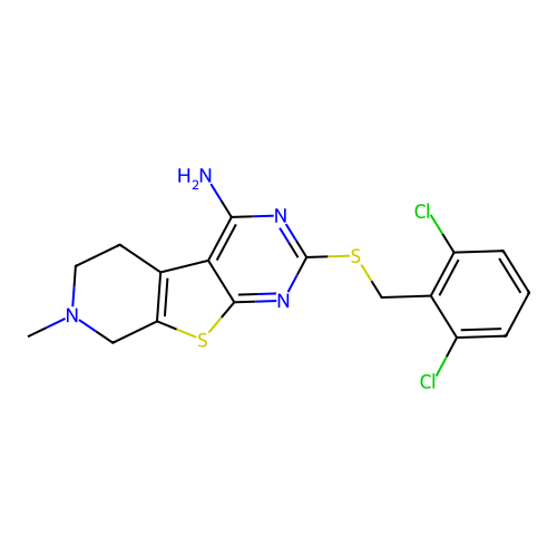 C17H16Cl2N4S2 structure