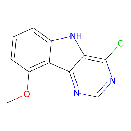 4-Chloro-9-methoxy-5H-pyrimido[5,4-b]indole structure
