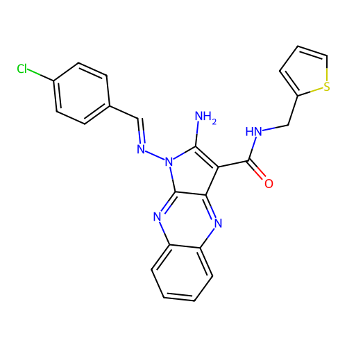C23H17ClN6OS structure