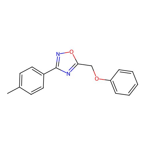 3-(4-Methylphenyl)-5-(phenoxymethyl)-1,2,4-oxadiazole structure
