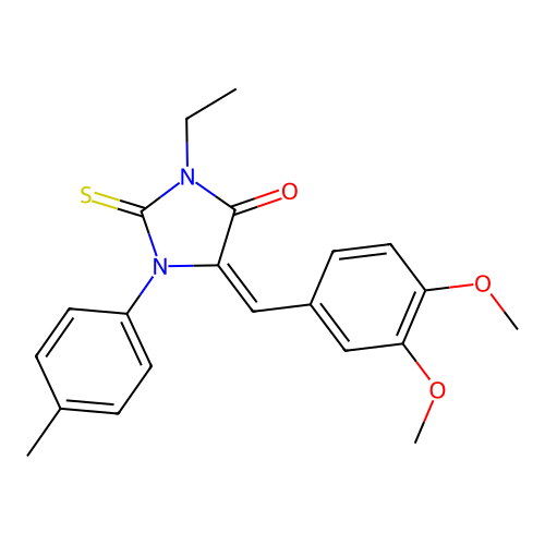 CAS 843625-40-1 - C21H22N2O3S structure