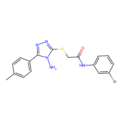 C17H16BrN5OS structure