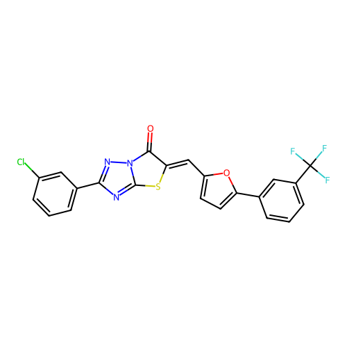 C22H11ClF3N3O2S structure