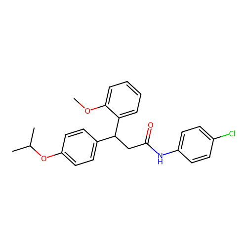 N-(4-Chloro-phenyl)-3-(4-isopropoxy-phenyl)-3-(2-methoxy-phenyl)-propionamide structure
