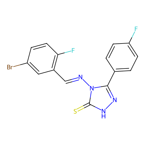 C15H9BrF2N4S structure