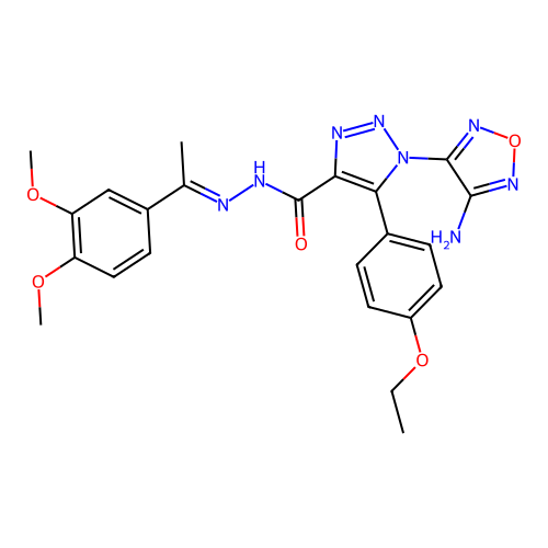 C23H24N8O5 structure