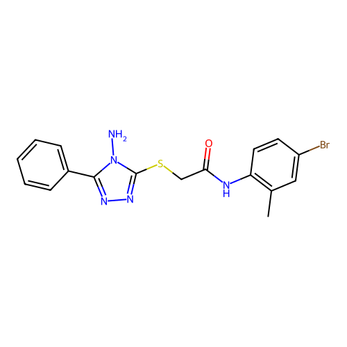 C17H16BrN5OS structure