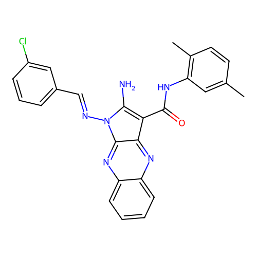 C26H21ClN6O structure