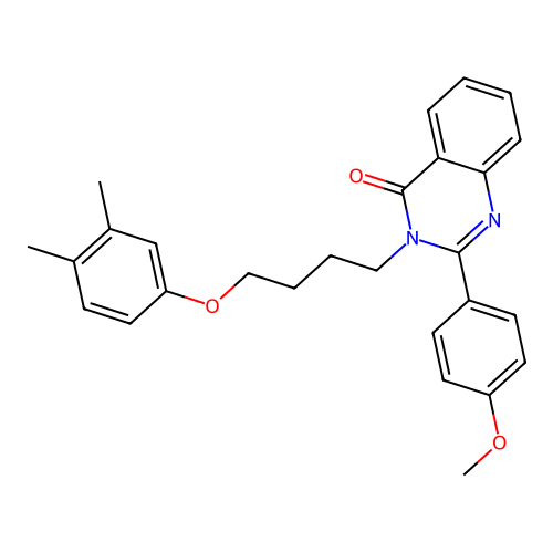 3-(4-(3,4-dimethylphenoxy)butyl)-2-(4-methoxyphenyl)quinazolin-4(3H)-one structure