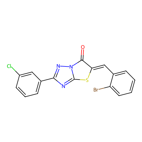 C17H9BrClN3OS structure