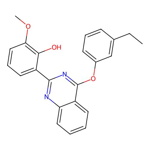 2-(4-(3-Ethylphenoxy)quinazolin-2-yl)-6-methoxyphenol structure