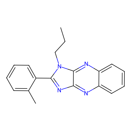 2-(2-methylphenyl)-1-propyl-1H-imidazo[4,5-b]quinoxaline structure
