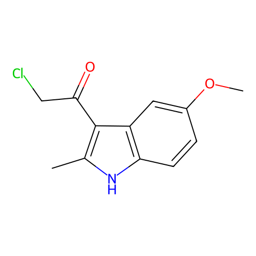 2-chloro-1-(5-methoxy-2-methyl-1H-indol-3-yl)ethan-1-one structure