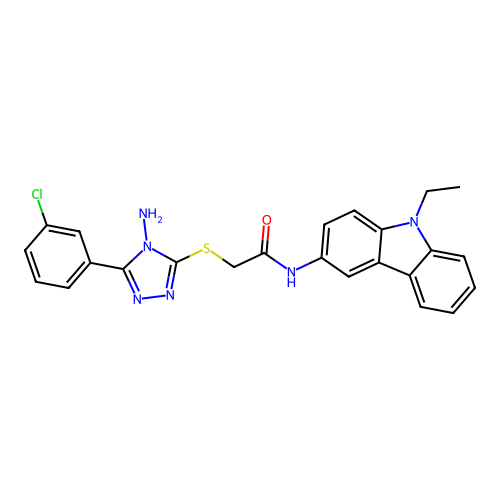 C24H21ClN6OS structure