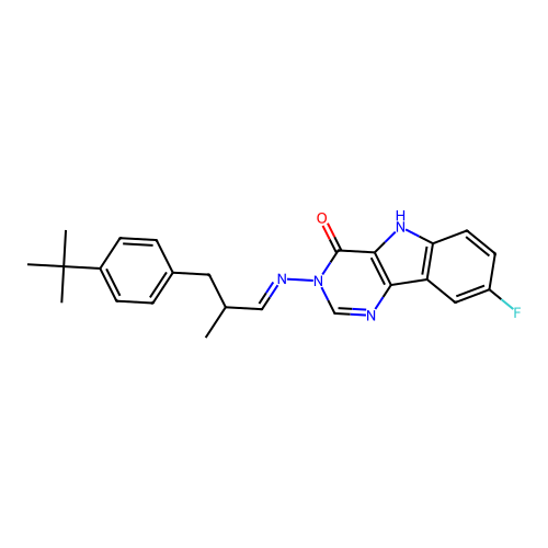 C24H25FN4O structure