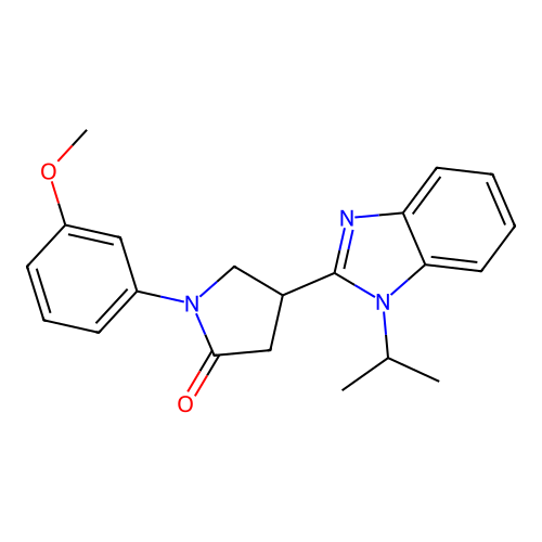 1-(3-Methoxyphenyl)-4-(1-propan-2-ylbenzimidazol-2-yl)pyrrolidin-2-one structure