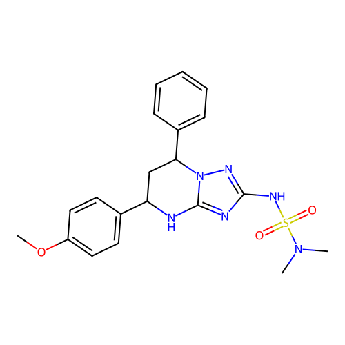{[5-(4-METHOXYPHENYL)-7-PHENYL-4H,5H,6H,7H-[1,2,4]TRIAZOLO[1,5-A]PYRIMIDIN-2-YL]SULFAMOYL}DIMETHYLAMINE structure