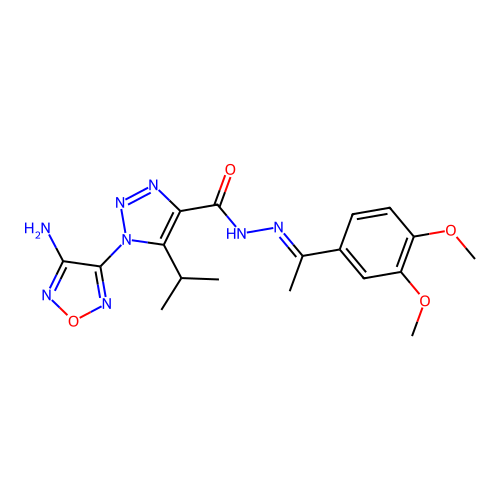 C18H22N8O4 structure