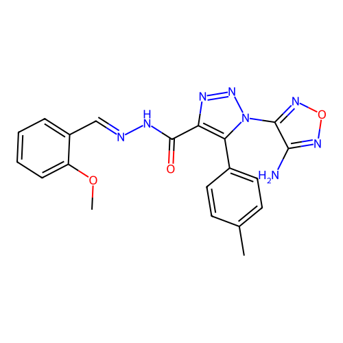 C20H18N8O3 structure